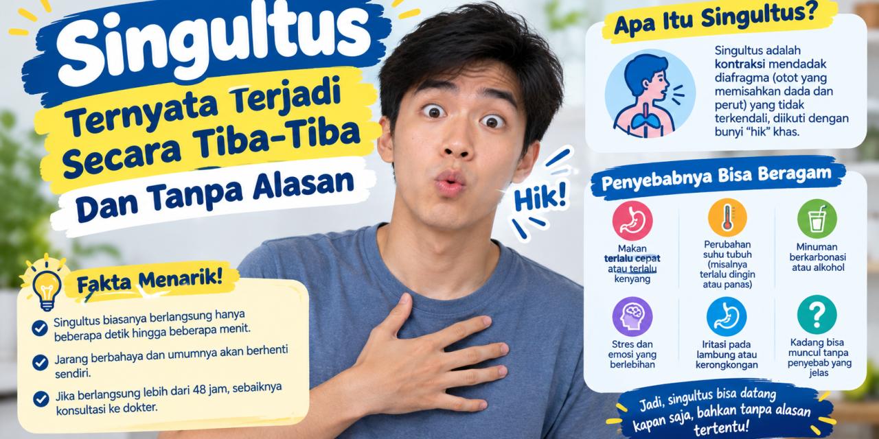Singultus Ternyata Terjadi Secara Tiba-Tiba Dan Tanpa Alasan