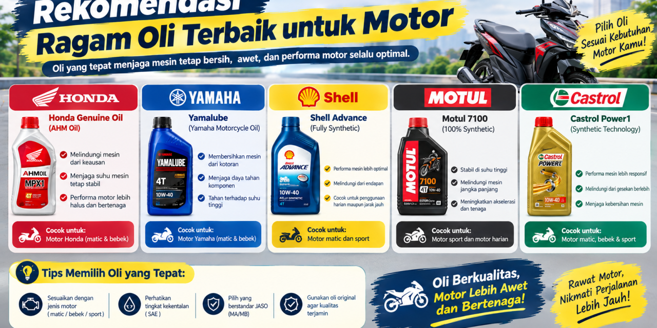 Pilihan Oli Vixion: Harga Teman, Mesin Aman