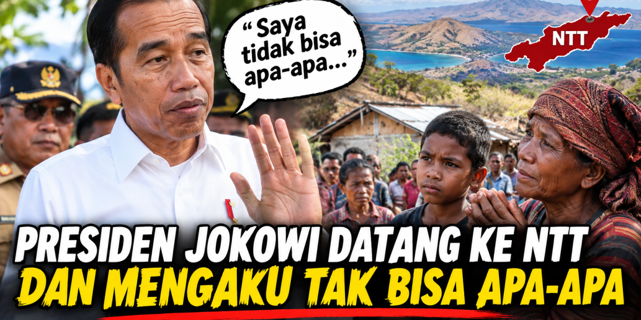Presiden Jokowi Datang Ke NTT Dan Mengaku Tak Bisa Apa-Apa
